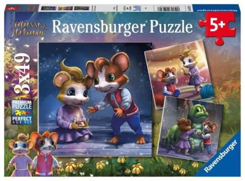 Ravensburger Puzzle Musse &  Helium, 3x49 Teile