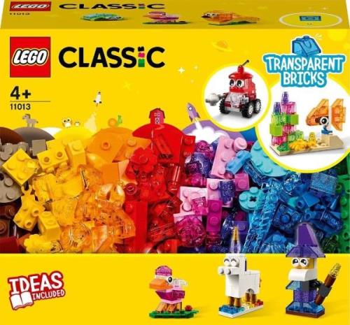 LEGO Classic 11013 Kreativ-Bauset mit durchsichtigen Steinen