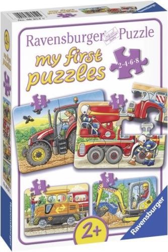 Ravensburger Puzzle Fahrzeuge 2, 4, 6 &  8 Teile