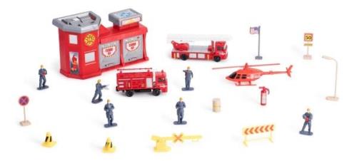 Alex's Garage Feuerwehrstation Spielset 20 Teile