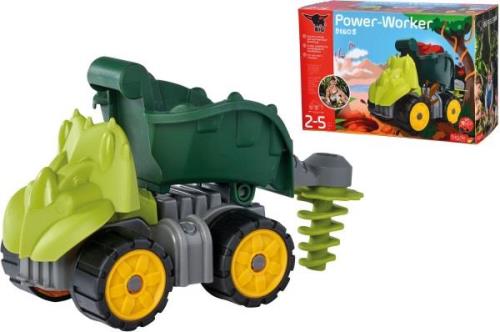 BIG Power Worker Dino Dumper Lastwagen, Mehrfarbig