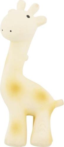 Tikiri Natural Rubber Giraffe Rassel, Gelb, Babyspielzeug