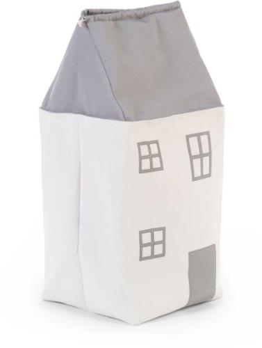 Childhome Aufbewahrungsbox Haus, Grey/White