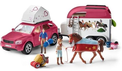 Schleich 42535 Abenteuer mit Auto und Pferdeanhänger