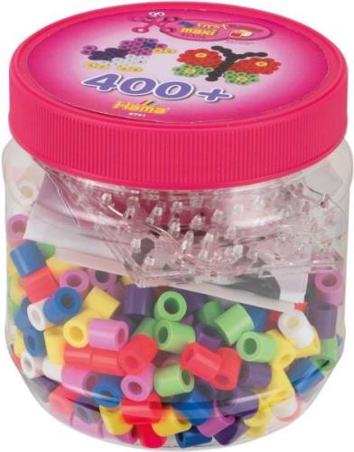 Hama Maxi Perlenset 400 pcs Rosa Deckel