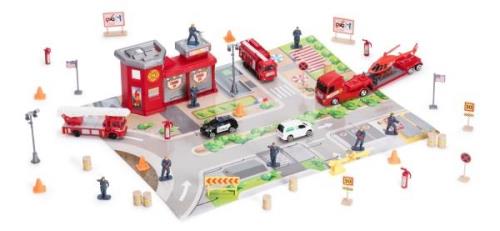 Alex's Garage Feuerwehrstation Spielset 50 Teile