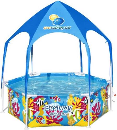 Bestway Steel Pro Kinderpool Splash-in-Shade Play, Kinderpool