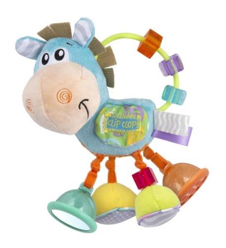 PlayGro Clip Clop Aktivitätsspielzeug Rassel mit Spiegel, Babyspielzeu...