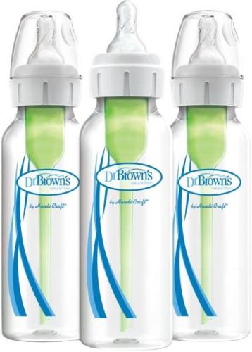 Dr. Brown's Option+ Schmaler Hals Babyflasche 250 ml 3er-Pack