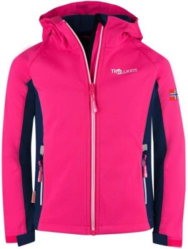 Trollkids Kristiansand Softshelljacke, Navy/Magenta, Größe 110