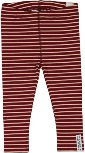 Geggamoja Leggings, Burgundy Stripe, 86-92