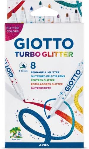 Giotto Turbo Glitter Filzstift 8er-Pack