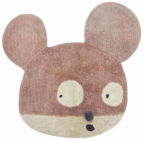 Lorena Canals Woolable Teppich Miss Mighty Mouse, Rose