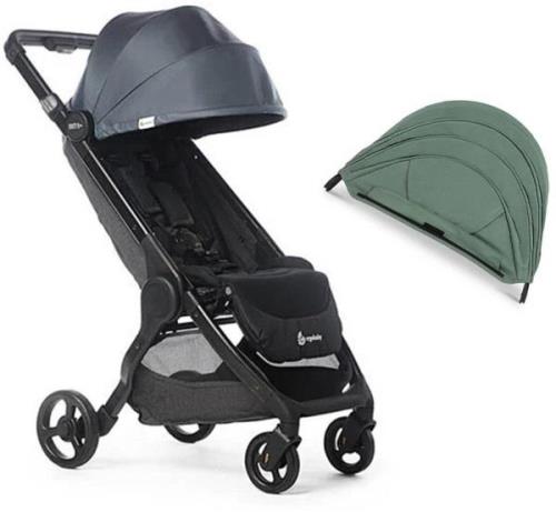 Ergobaby Metro+ Buggy inkl. Extra-Verdeck, Slate Grey/Sea Grass