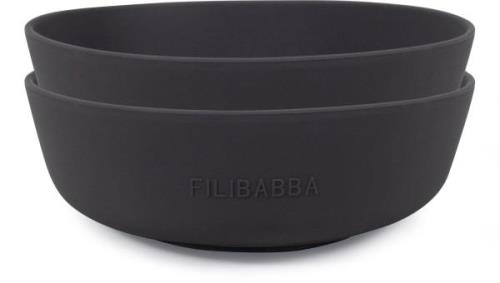 FILIBABBA Schüssel 2er-Pack, Steingrau