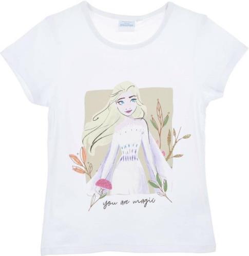 Disney Die Eiskönigin T-Shirt, White, 8 Jahre