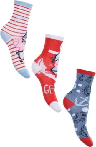 Peppa Wutz Socken 3er-Pack, Red/Blue/White, 31/34