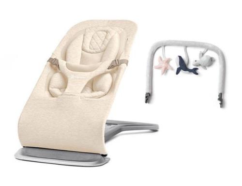 Ergobaby Evolve 3-in-1 Babywippe inkl. Spielbogen, Cream