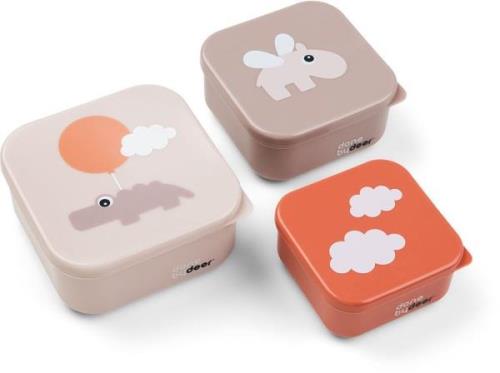 Done By Deer Happy Clouds Snackboxen 3er-Pack, Powder