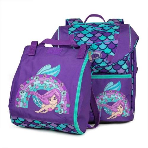 Jeva Intermediate Kinder Rucksack 21 L, Rainbow Mermaid