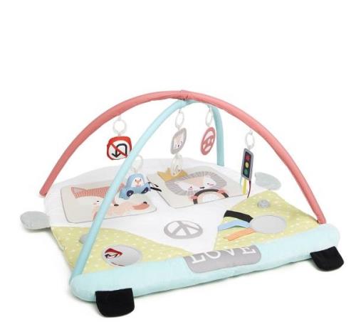 Beemoo PLAY Happy Ride Spieldecke mit Spielbogen, Babyspielzeug