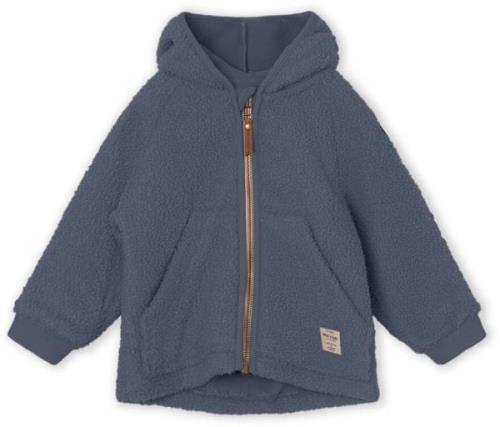 MINI A TURE Liff Teddyfleece-Jacke, Ombre Blue, 98