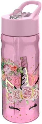 Valiant Unicorn Blommig Wasserflasche 500 ml