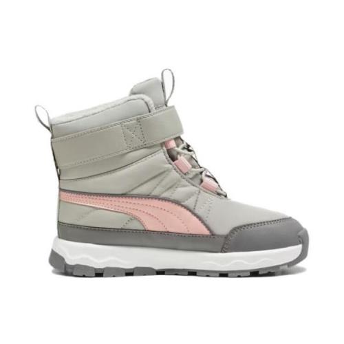 Puma Evolve Puretex AC Inf Winterstiefel, Smokey Gray/Future Pink/Whit...