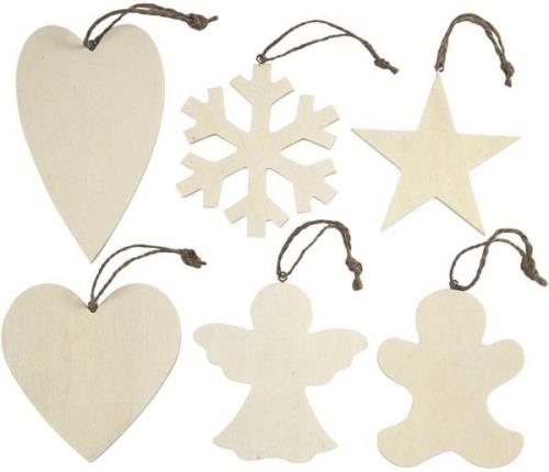 Creativ Company Bastelset Weihnachtsschmuck Winter 6er-Pack