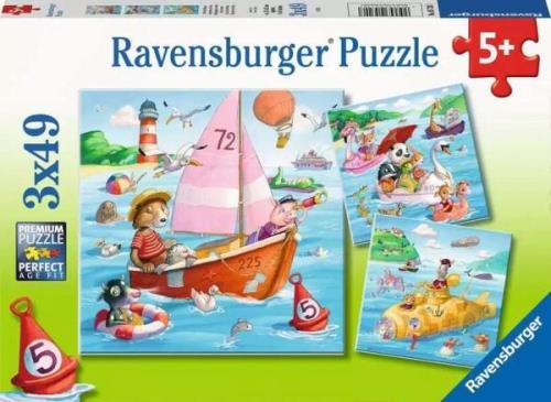 Ravensburger Puzzles Draußen Auf Dem See 3x49 Teile