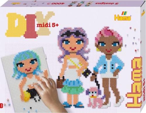 Hama Midi Geschenkbox Fashion Girls 4000 Teile