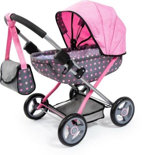 Bayer Design Puppenwagen Cosy, Grau/Rosa