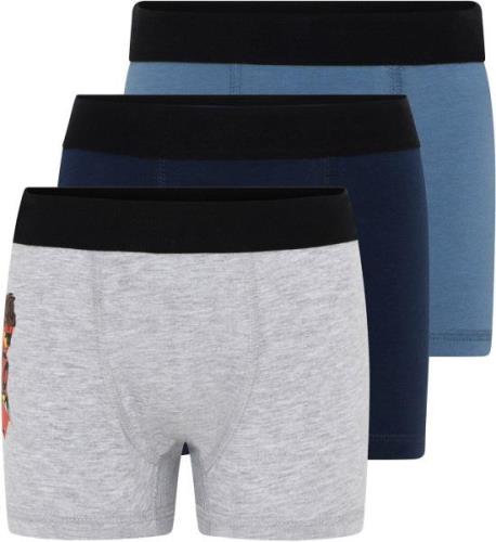 Lego Wear Boxershorts 3er-Pack, Grey Melange, 92-98