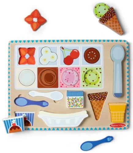 Melissa &  Doug Magnetisches Puzzle &  Spielset Eis, 16 Teile