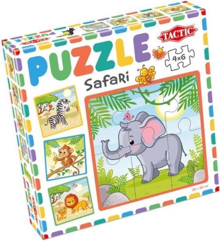 Tactic Puzzle Mein Erstes Puzzle Safari, 4x6 Teile