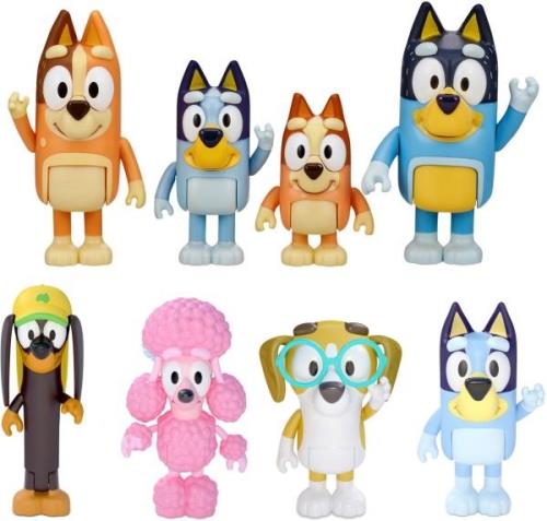 Bluey Figuren 4er-Pack Gemischte Auswahl