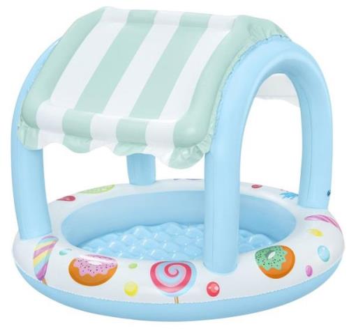 Bestway Sweet Shoppe Kinderpool mit Sonnenschutz 104 x 84 cm, Kinderpo...