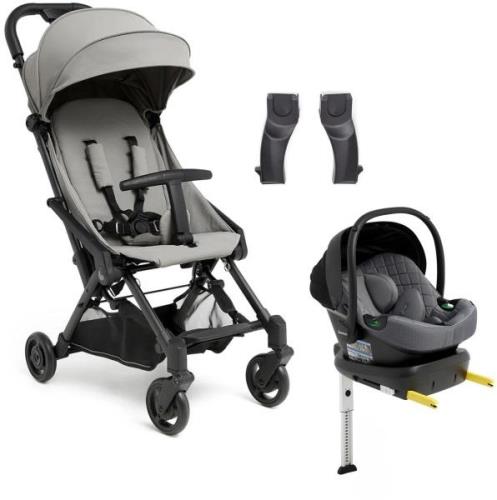 Beemoo Easy Fly 4 Buggy inkl. Route i-Size Babyschale &  Basis, Stone ...