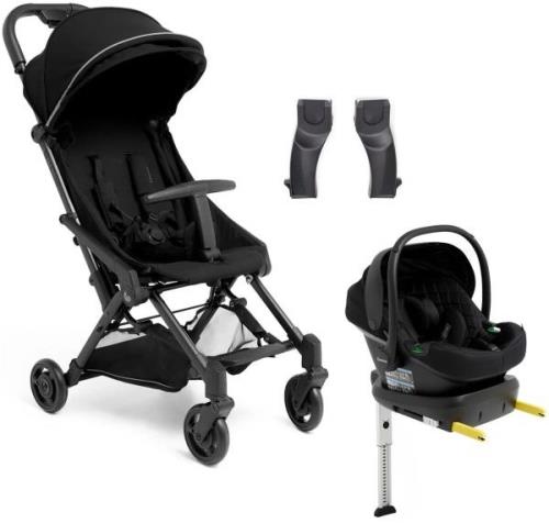 Beemoo Easy Fly 4 Buggy inkl. Route i-Size Babyschale &  Basis, Jet Bl...