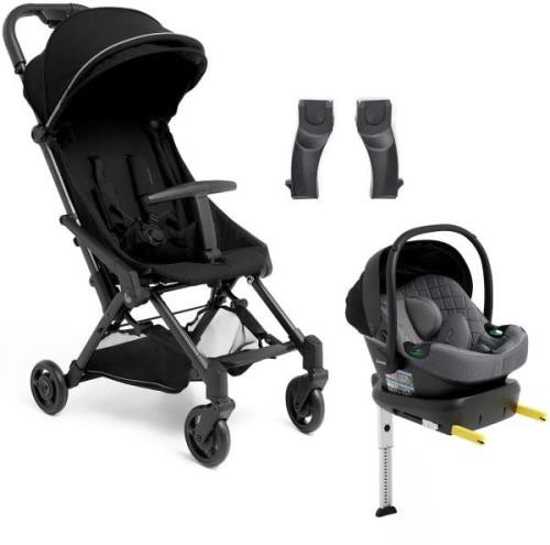 Beemoo Easy Fly 4 Buggy inkl. Route i-Size Babyschale &  Basis, Jet Bl...