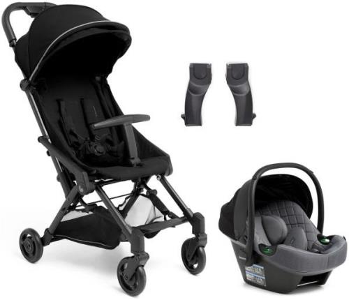 Beemoo Easy Fly 4 Buggy inkl. Route i-Size Babyschale, Jet Black/Miner...