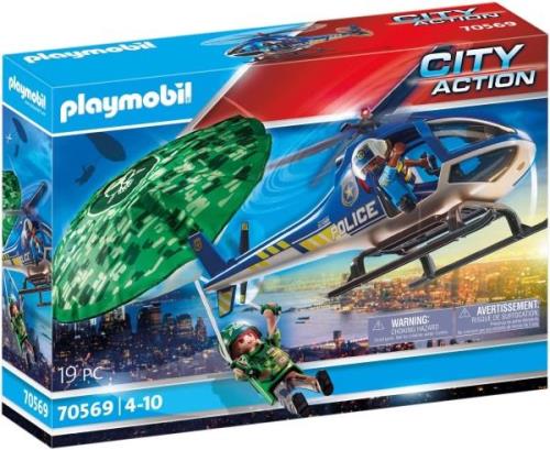 Playmobil 70569 City Action Polizeihelikopter Fallschirmjagd