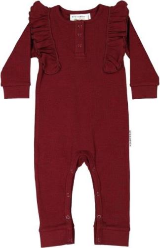 Geggamoja Overall, Burgundy, 50-56