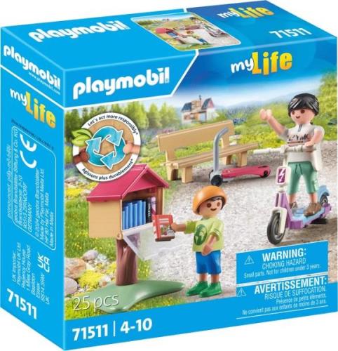 Playmobil 71511 My Life Bausatz Büchertausch für Leseratten