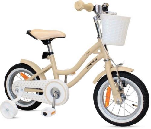 Pinepeak Star Kinderfahrrad 12 Zoll, Beige