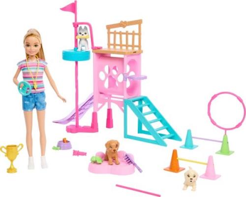 Barbie and Stacie to the Rescue Spielset mit Puppe Hundespielplatz