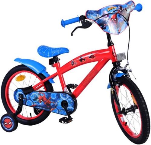 Marvel Spider-Man Kinderfahrrad 16 Zoll, Blau/Rot