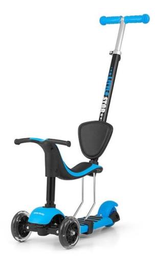 Milly Mally Little Star Rutschfahrzeug/Scooter 3-in-1, Blau