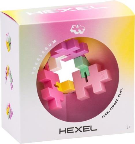 Plus-Plus HEXEL Fidget-Spielzeug Bubblegum