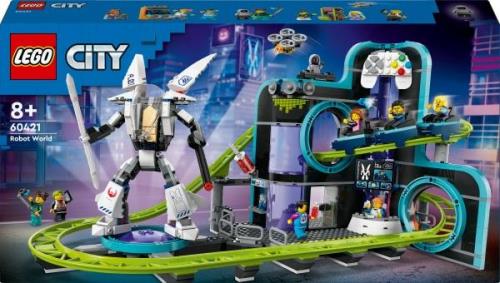 LEGO City 60421 Achterbahn mit Roboter-Mech